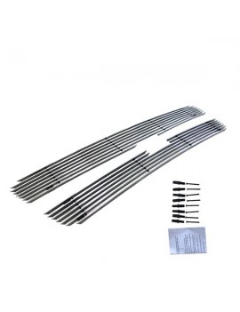 2pcs Aluminum Front Grilles for 03-05 LD, 03-06 Avalanche without Charcoal Body Cladding, 03-04 HD