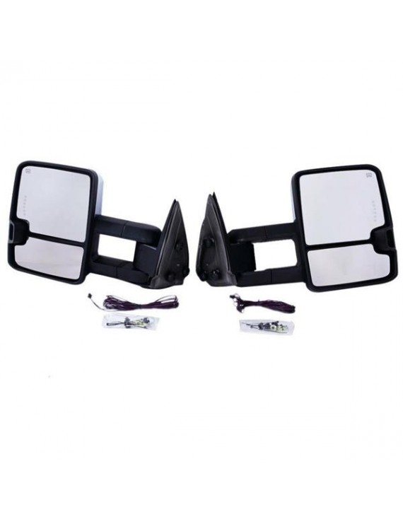 CHROME For 03-06 Towing Mirrors Power Heated Signals Pair