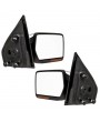 Left & Right Chrome For 04-14 F-150 Power Heated LED Puddle Signals Mirrors