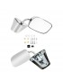Stainless Steel Chrome Manual Side View Mirrors LH & RH Pair Set for Truck