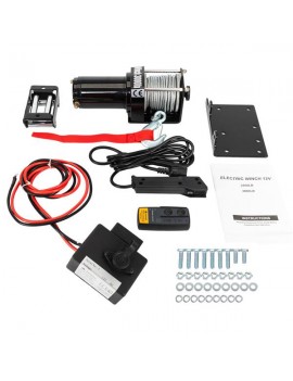 3000Lbs Electric Winch Truck For SUV/Wireless Remote Control free shipping